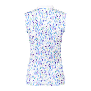 Pure Golf Felicity Sleeveless Polo Shirt - Opal Wish