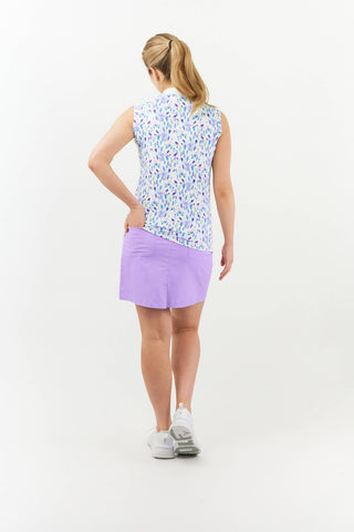 Pure Golf Felicity Sleeveless Polo Shirt - Opal Wish