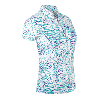 Pure Golf Ellen Short Sleeve Polo Shirt - Fierce Fusion