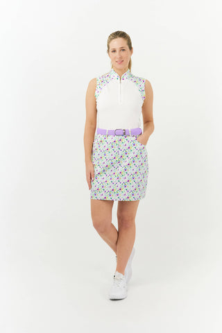 Pure Golf Clarity Printed Ladies Golf Skort - Ethereal Bouquet