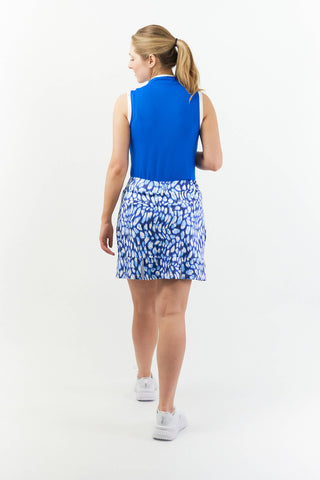 Pure Golf Alda Pull on Ladies Golf Skort - Leopard Lake