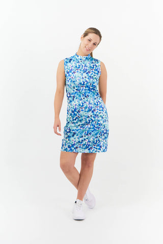 Pure Golf Miley Sleeveless  Ladies Golf Dress - Dappled Ocean