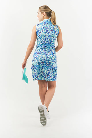 Pure Golf Miley Sleeveless  Ladies Golf Dress - Dappled Ocean