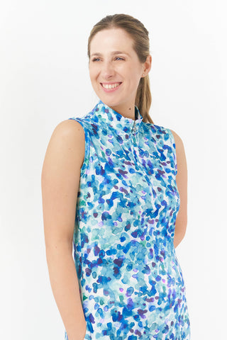 Pure Golf Miley Sleeveless  Ladies Golf Dress - Dappled Ocean