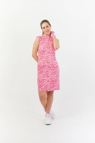 Pure Golf Miley Sleeveless Golf Dress - Petal Polka