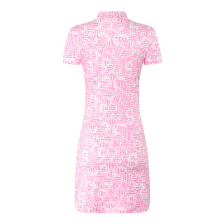 Pure Golf Rena Cap Ladies Golf Sleeve Dress - Candy Pebble