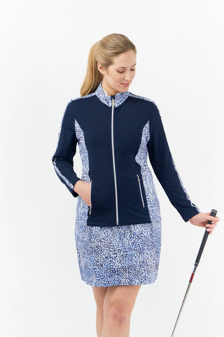 Pure Golf Breeze Ladies Golf Jacket - Peardrop Sapphire