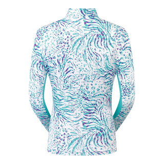 Pure Golf Balance Quarter Zip Long Sleeve Mid Layer - Fierce Fusion