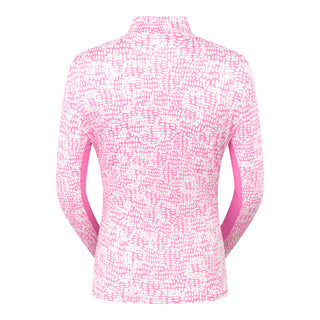 Pure Golf Balance Quarter Zip Long Sleeve Golf Mid Layer - Candy Pebble