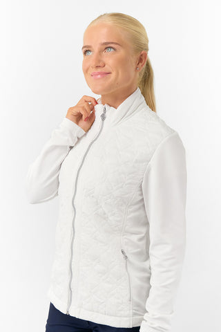 Pure Golf Irina Long Sleeve Padded Jacket - White