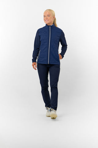 Pure Golf Irina Long Sleeve Padded Jacket - Navy