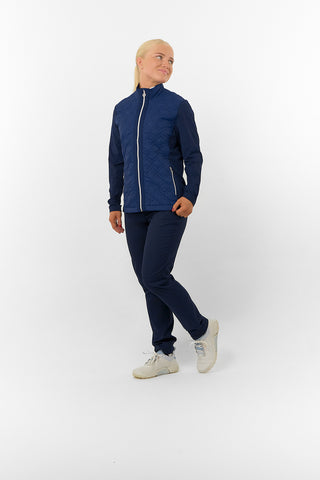 Pure Golf Irina Long Sleeve Padded Jacket - Navy