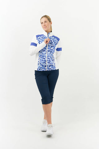 Pure Golf Galena Ladies Golf Jacket - Leopard lake