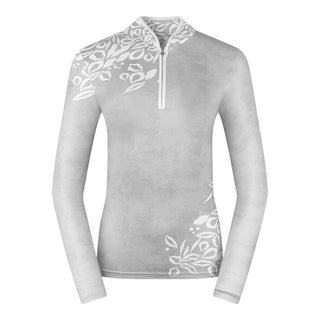 Pure Golf Natalie Brushed Golf Top - Scattered Leaves