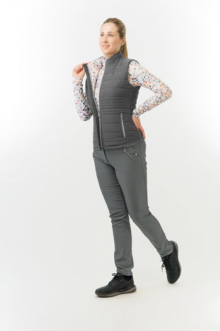 Pure Golf Eve Reversible Ladies Golf Gilet - Autumn Embers