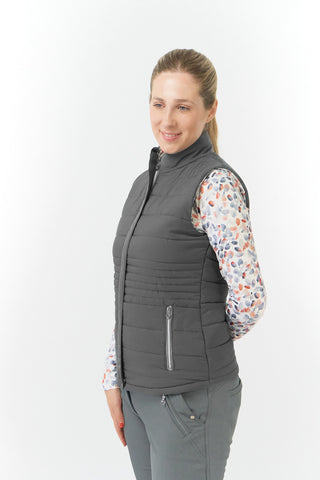 Pure Golf Eve Reversible Ladies Golf Gilet - Autumn Embers