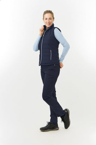 Pure Golf Hemisphere Fur Ladies Golf Gilet - Navy