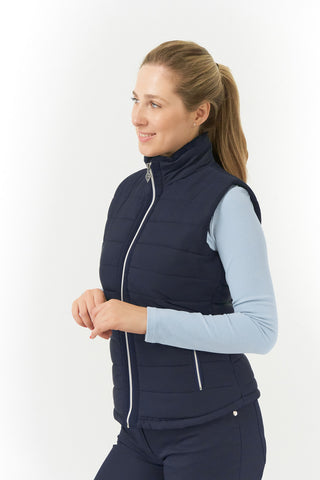 Pure Golf Hemisphere Fur Ladies Golf Gilet - Navy