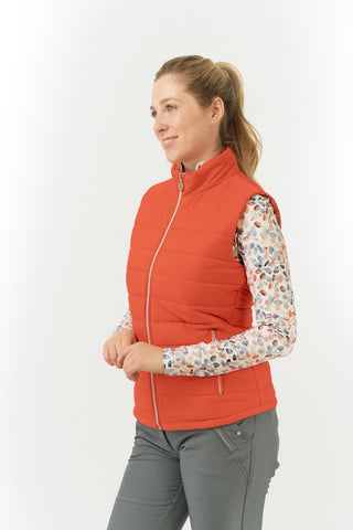 Pure Golf Kimora Golf Gilet - Ember Orange