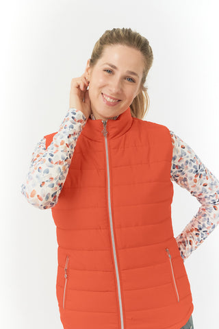 Pure Golf Kimora Golf Gilet - Ember Orange