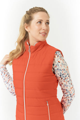 Pure Golf Kimora Golf Gilet - Ember Orange