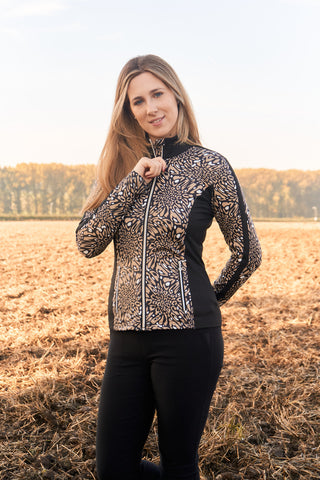 Pure Golf Gella Winter Ladies Golf Jacket - Wild Truffle