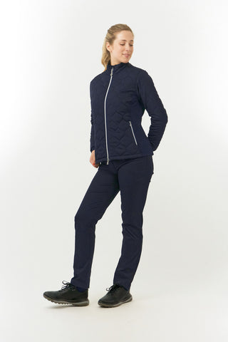 Pure Golf Bronwyn Quilted Ladies Golf Jacket - Navy