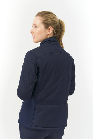 Pure Golf Bronwyn Quilted Ladies Golf Jacket - Navy