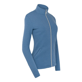 Pure Golf Scarlett Textured Ladies Golf Jacket -  Powder Blue