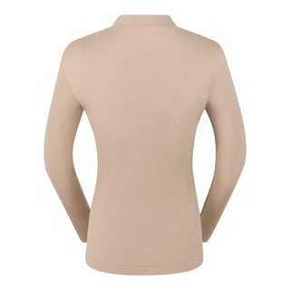 Pure Golf Olwen Super Soft Mock Neck Top - Cappuccino