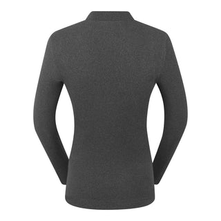 Pure Golf Olwen Super Soft Mock Neck Top - Charcoal Grey