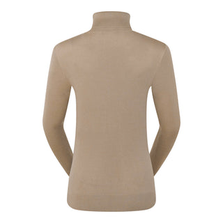 Pure Golf Simone Super Soft Roll Neck - Cappuccino