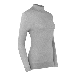 Pure Golf Simone Super Soft Roll Neck - Pale Grey