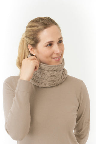 Pure Golf Suzie Waterproof Snood - Cappuccino