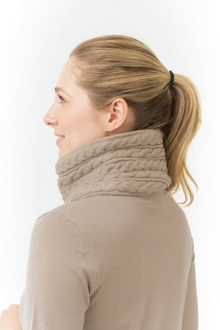 Pure Golf Suzie Waterproof Snood - Cappuccino