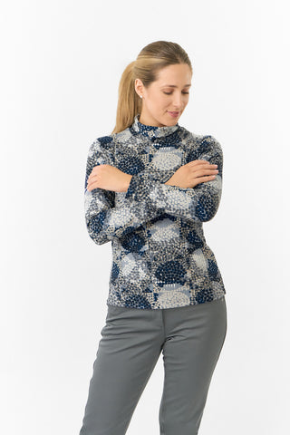 Pure Golf Ladies Amy Soft Golf Roll Neck - Quiet Glade