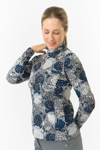 Pure Golf Ladies Amy Soft Golf Roll Neck - Quiet Glade