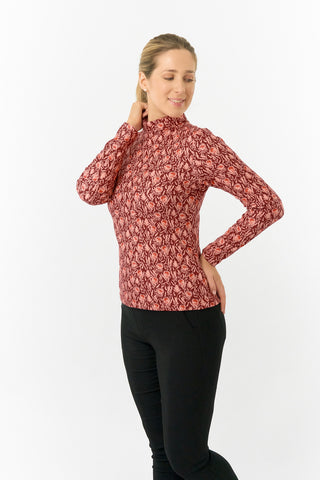 Pure Golf Ladies Amy Soft Golf Roll Neck- Perennial Fields