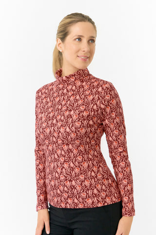 Pure Golf Ladies Amy Soft Golf Roll Neck- Perennial Fields