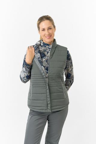 Pure Golf Ladies Eve Reversible Gilet- Quiet Glade