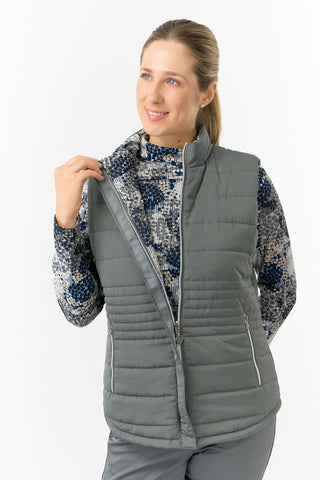 Pure Golf Ladies Eve Reversible Gilet- Quiet Glade