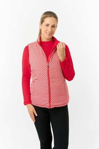 Pure Golf Ladies Eve Reversible Gilet- Woven Chantilly