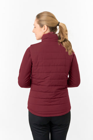 Pure Golf Ladies Hemisphere Gilet- Merlot