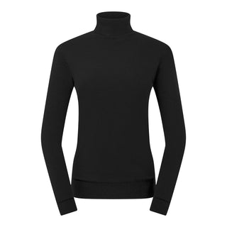 Pure Golf Ladies Sarah Fur Lined Roll Neck - Black
