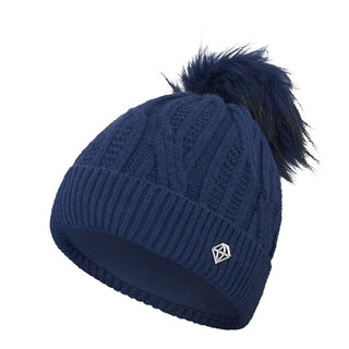 Pure Golf Ladies Suzie Waterproof Bobble Hat (Margot Knit) - Navy
