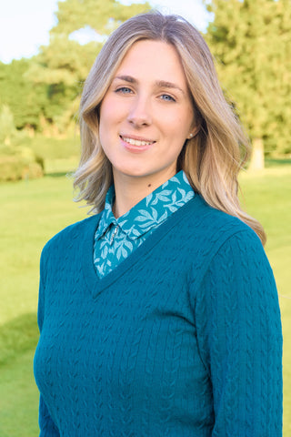 Suzie Summerweight Ladies Golf Jumper - Teal