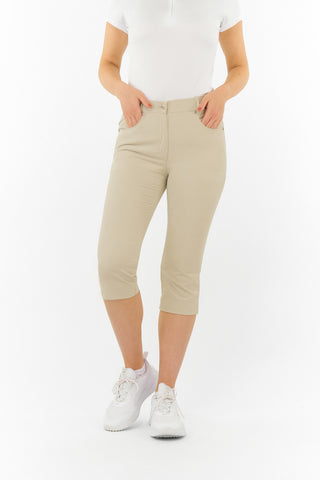 Trust2 Ladies Capri Golf Shorts - Oyster