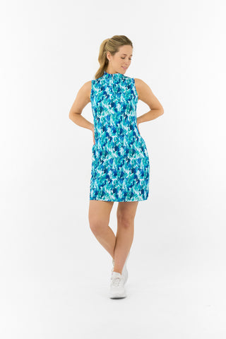 Pure Golf Miley Sleeveless Golf Dress - Water Lily