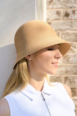 Lea Ladies Straw Golf Hat - Natural