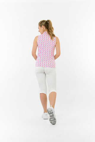 Ellen Sleeveless Ladies Polo Golf Shirt - Fairway Fizz